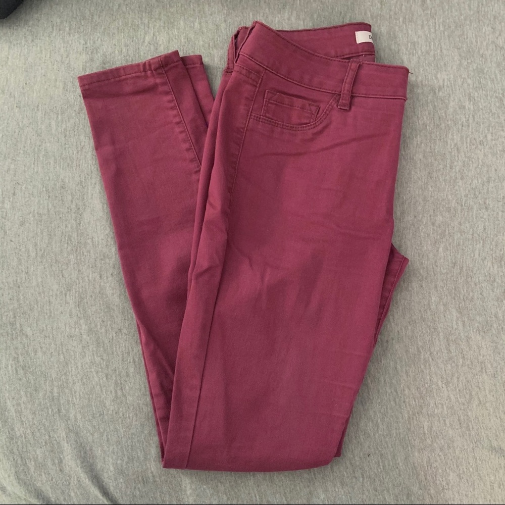 Maroon Skinny Jeans